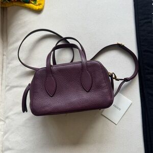 KHAITE Maeve Deep Purple Crossbody Bag